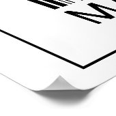 Poster Artiste maquillage de code barre (Coin)