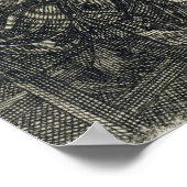 Poster Artiste peignant un portrait sur une grille pour u (Coin)