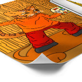Poster Artiste Peintre Chat (Coin)