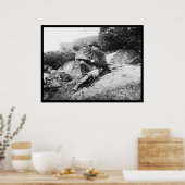 Poster Artiste Sketching the Gettysburg Battlefield 1863 (Cuisine)