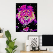 Poster *~* Artistes Abstraits Artistes celestiaux LION AP (Bureau à domicile)