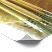 Poster Artistes Peinture Splatter et Palette de Peinture (Coin)