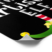 Poster Artistic Elf Group Christmas Funny Pajama Party (Coin)