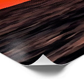 Poster Artistic Orange Aegean Sunset Akyaka (Coin)