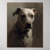 Poster Artistic Pitbull Dog - Abstract Expressionist Styl (Devant)