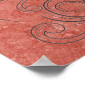 Poster artistiek. Ik hou van je naar de maan en te (Hoek)