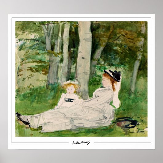Poster artistique Berthe Morisot Zedign #100 (Devant)