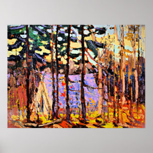 Poster Artist's Camp, Canoe Lake 