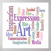 Poster Artist's Studio Colorful Inspirations créatives (Devant)