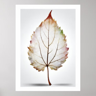 Poster Artprint de veine des créatures de feuilles élégan