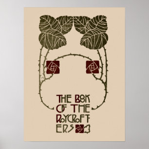 Poster Arts and Crafts Roycroft book par Elbert Hubbard