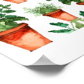 Poster Arts & Crafts Kitchen Herbs Pattern (Coin)