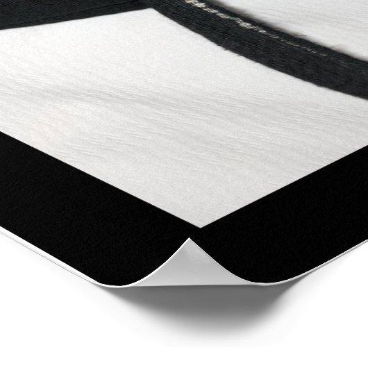 Poster Arts martiaux Ceinture noire Motivation (Coin)