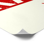 Poster Arts martiaux du karaté avec Rising Sun (Coin)