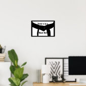 Poster Arts martiaux Fiers d'être une ceinture noire Post (Bureau à domicile)