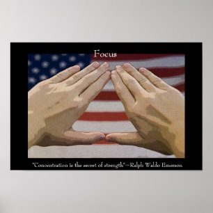 Poster Arts martiaux Focus Inspiration