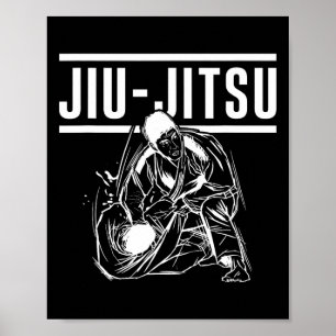 Poster Arts martiaux Ju Jutsu Ceinture d'arts martiaux ja