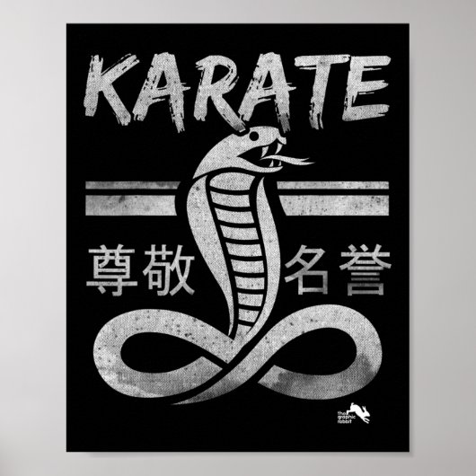 Poster Arts martiaux Karaté Cobra (Devant)