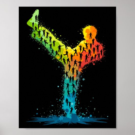 Poster Arts martiaux Karate Fighter (Devant)