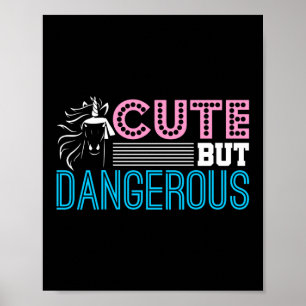 Poster Arts martiaux mignons mais dangereux Unicorn