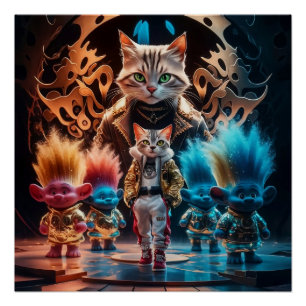 Poster Arts Martiaux Rencontre Street Style - Dessin Kitt