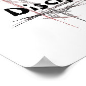 Poster Arts Martiaux Taekwondo Tenets Autodiscipline (Coin)