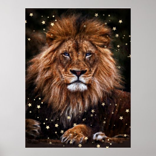 Poster *~* Artsy AP23 Artiste Céleste Mystique LION P (Devant)