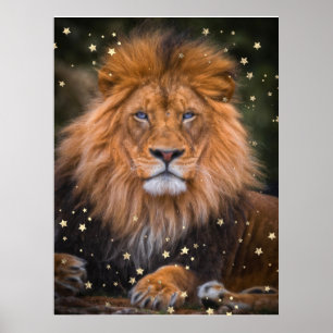 Poster *~* Artsy AP23 Artistique Céleste LION Brown