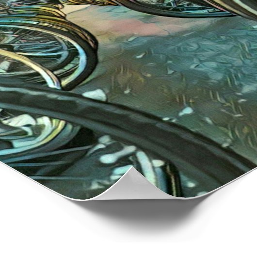 Poster artwork cyclable vintage (Coin)