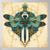 Poster Artwork de libellules complexes (Devant)