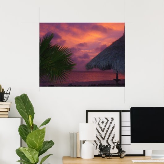 Poster Aruba (Bureau à domicile)