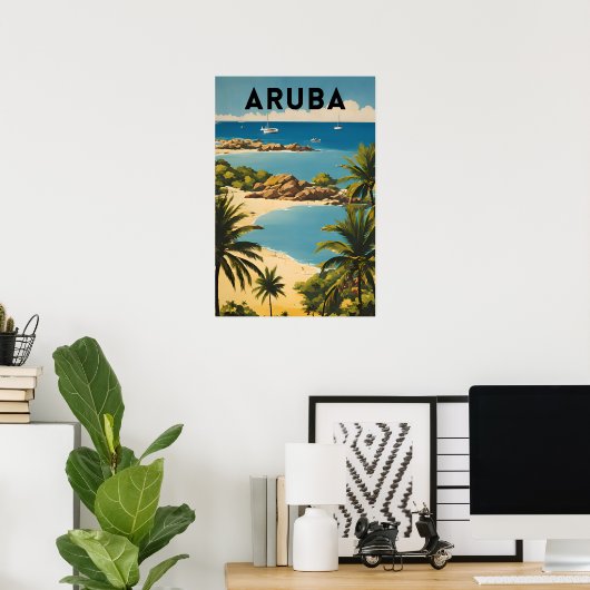Poster Aruba (Bureau à domicile)