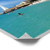 Poster Aruba - Palm Beach - (Coin)