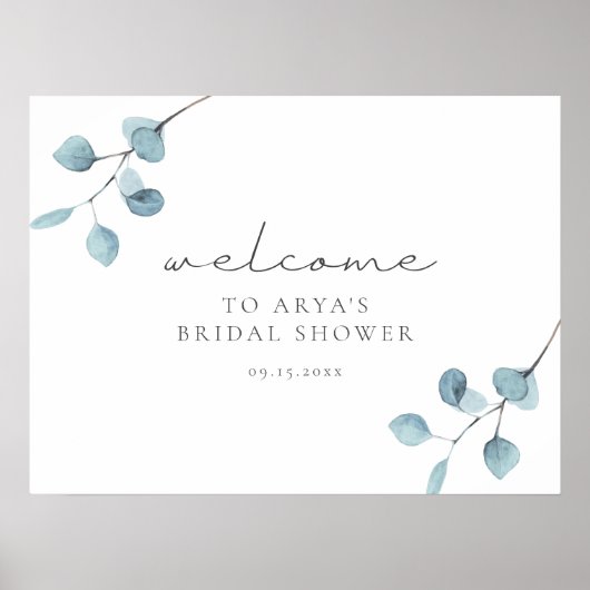 Poster ARYA Eucalyptus Verdure de Fête de Fiançailles Bie (Devant)