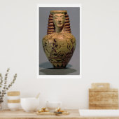 Poster Aryballos Proto-Corinthien avec une tête humaine, (Cuisine)