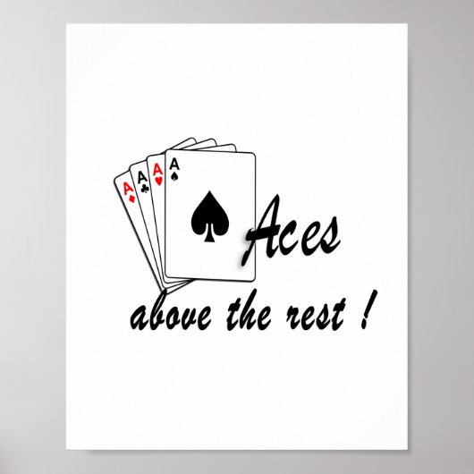Poster As au-dessus du reste blanc (Devant)