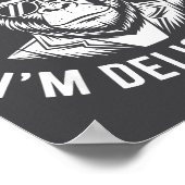 Poster As Far As I Know I'm Delightful Funny Monkey Quote (Coin)