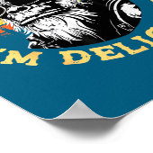 Poster As Far As I Know I'm Delightful Funny Monkey Sayin (Coin)