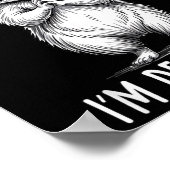 Poster As Far As I Know I'm Delightful Raccoon  (Coin)