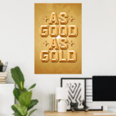 Poster As Good As Gold (24x36) (Bureau à domicile)