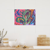 Poster "As One" Art Abstrait 24x18 (Cuisine)