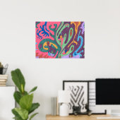 Poster "As One" Art Abstrait 24x18 (Bureau à domicile)