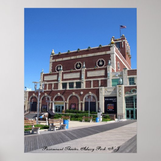 Poster Asbury Park Boardwalk Paramount Theatre (Devant)