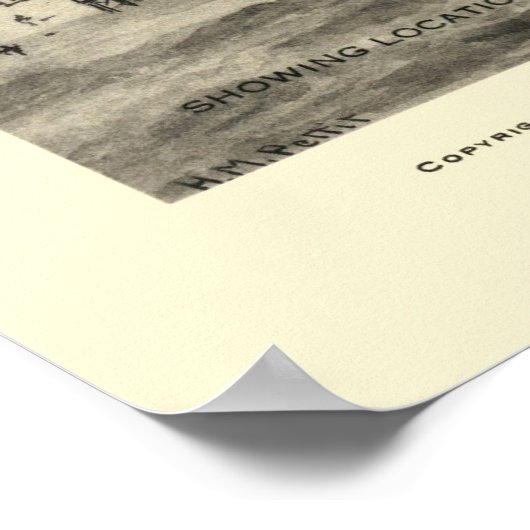 Poster Asbury Park, NJ Panoramic Map - 1910 (Coin)