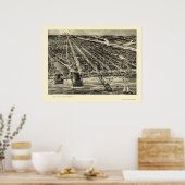 Poster Asbury Park, NJ Panoramic Map - 1910 (Cuisine)