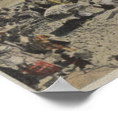 Poster Asbury Park, NJ - Scène de baignade depuis Boardwa (Coin)