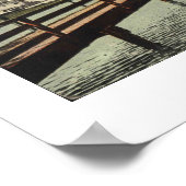 Poster Asbury Park NJ Sunset Lake Bridge 1914 Inspiré (Coin)