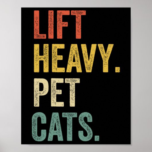 Poster Ascenseur Chats pour animaux de compagnie lourds - (Devant)