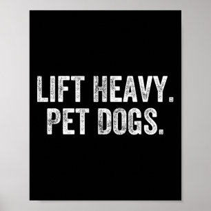 Poster Ascenseur Chiens pour animaux de compagnie lourds