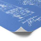 Poster Ascenseur de mine 1892 Plan directeur de l'art des (Coin)